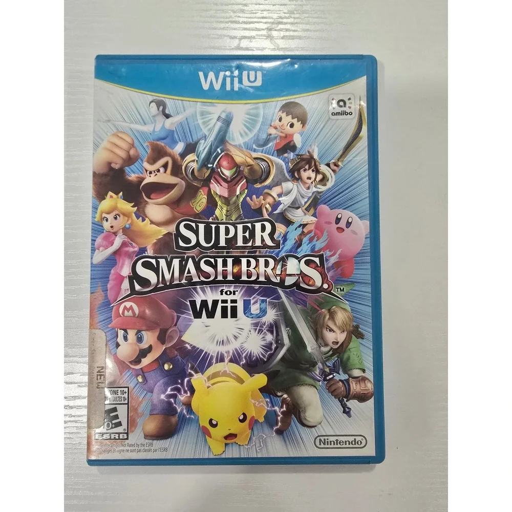 Nintendo Super Smash Bros Video Game Wii U Blue CIB Fighting